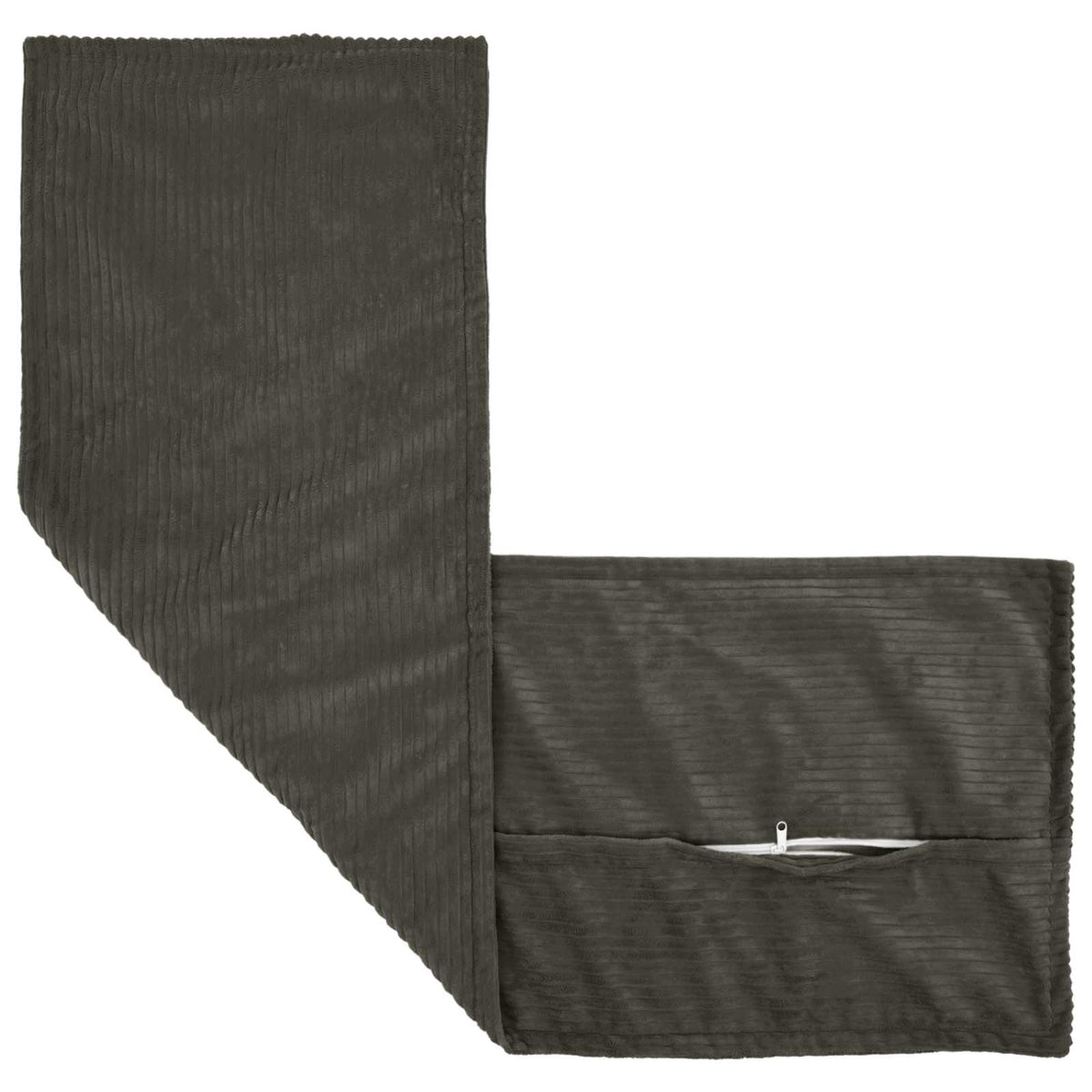 Kussensloop 2 st HOUTEN Antraciet 40 x 145 cm corduroy