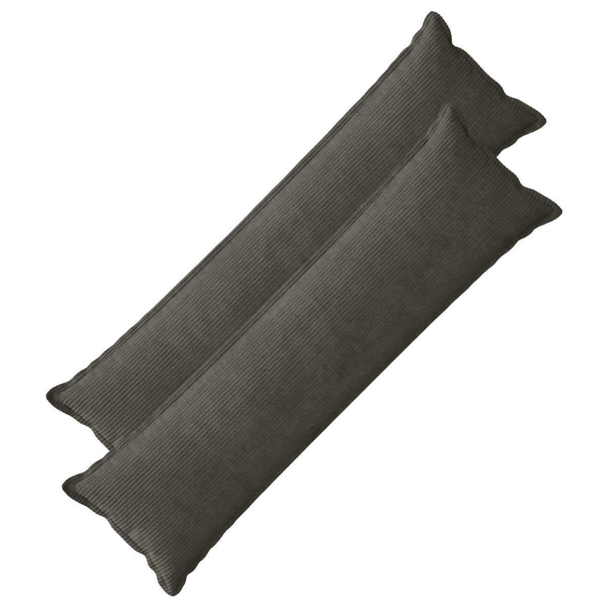 Kussensloop 2 st HOUTEN Antraciet 40 x 145 cm corduroy
