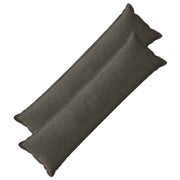 Kussensloop 2 st 40x145 cm antraciet corduroy