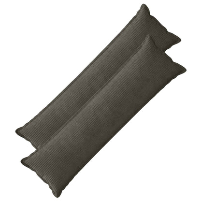 Kussensloop 2 st HOUTEN Antraciet 40 x 145 cm corduroy