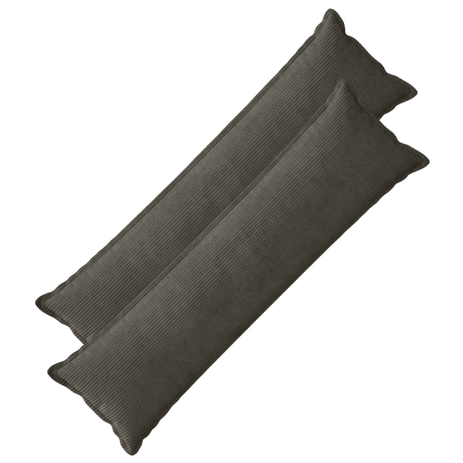 Kussensloop 2 st HOUTEN Antraciet 40 x 145 cm corduroy