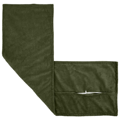 Kussensloop 2 st HOUTEN Groen 40 x 145 cm corduroy