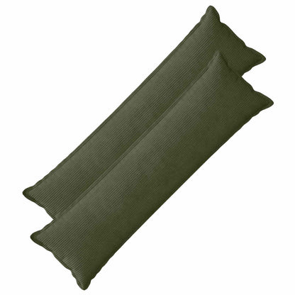 Kussensloop 2 st HOUTEN Groen 40 x 145 cm corduroy