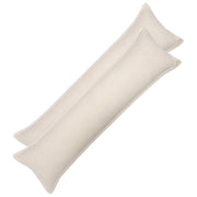 Kussensloop 2 stuks 40 x 145 cm bouclé crème
