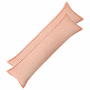 Kussensloop 2 stuks roze bouclé 40x145 cm