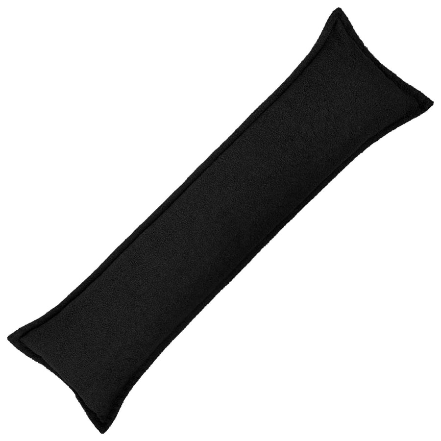 Kussensloop HOUTEN Zwart 40 x 145 cm Bouclé