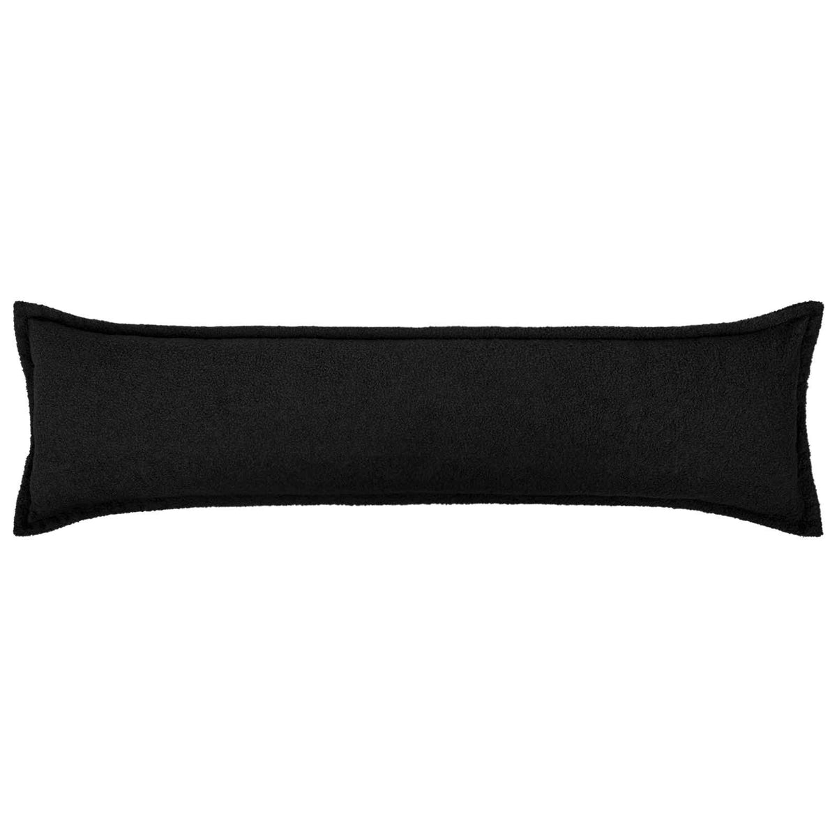 Kussensloop HOUTEN Zwart 40 x 145 cm Bouclé