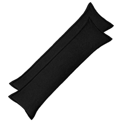 Kussensloop 2 pcs HOUTEN Zwart 40 x 145 cm Bouclé