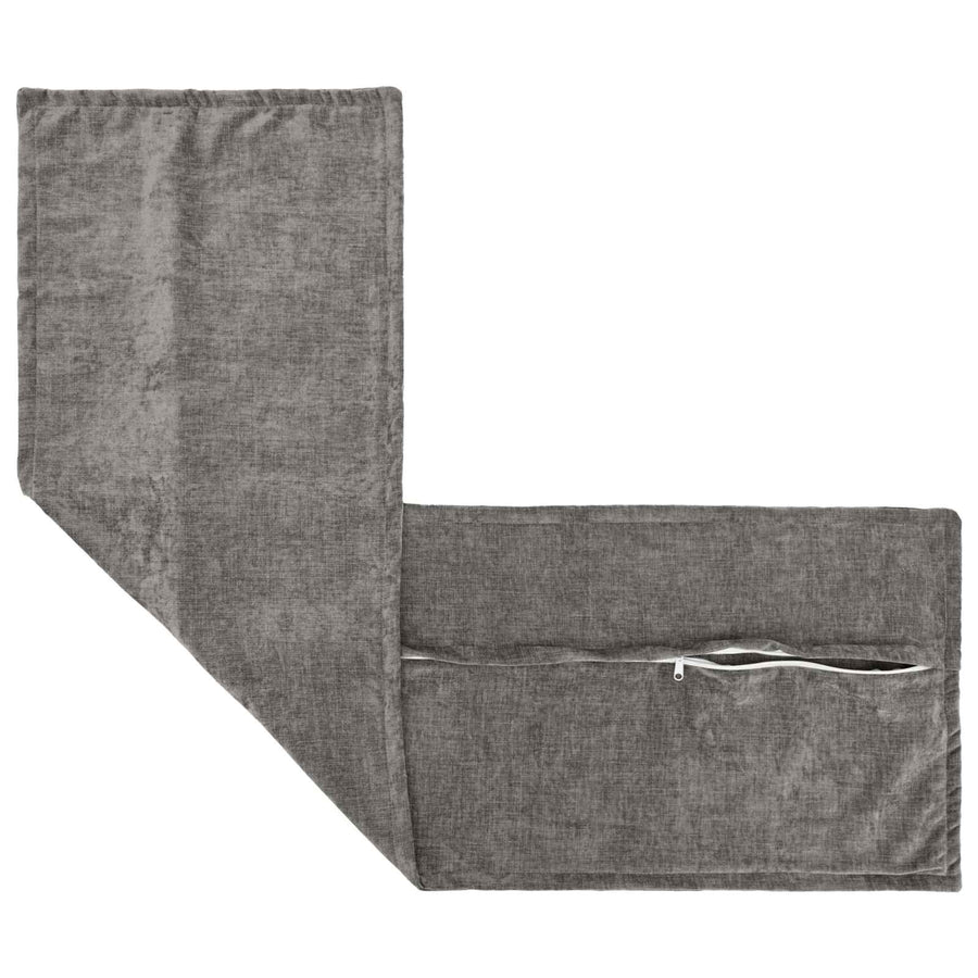 Kussensloop HOUTEN Donkergrijs 40 x 145 cm Chenille Stof