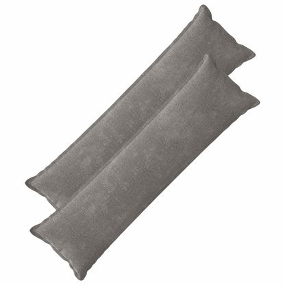 Kussensloop 2 st HOUTEN Donkergrijs 40 x 145 cm Chenille Stof