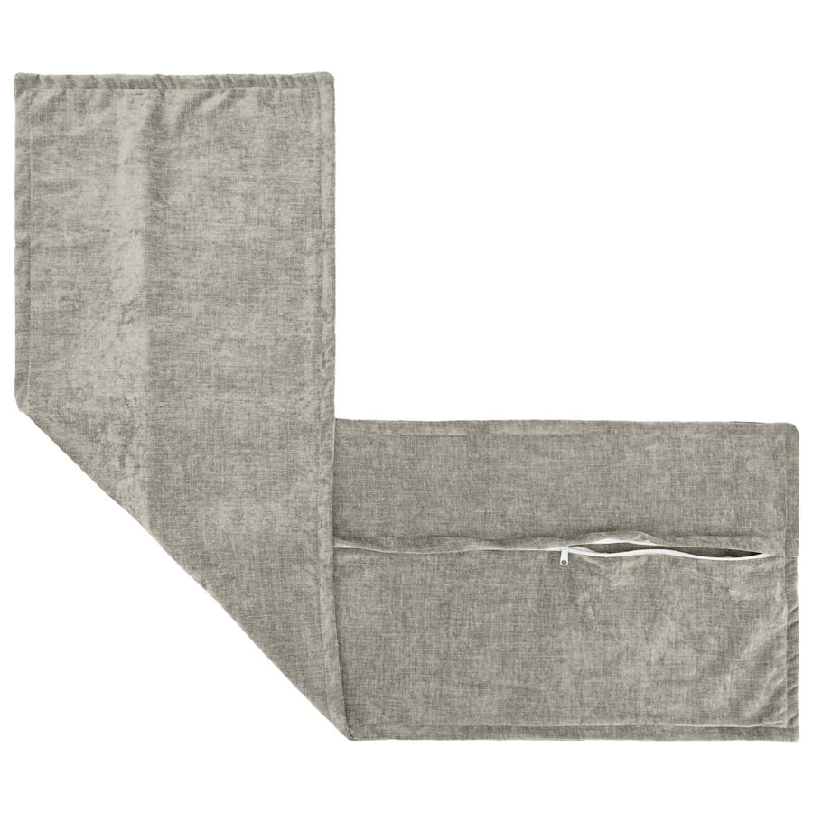 Kussensloop 2 st HOUTEN Lichtgrijs 40 x 145 cm Chenille Stof