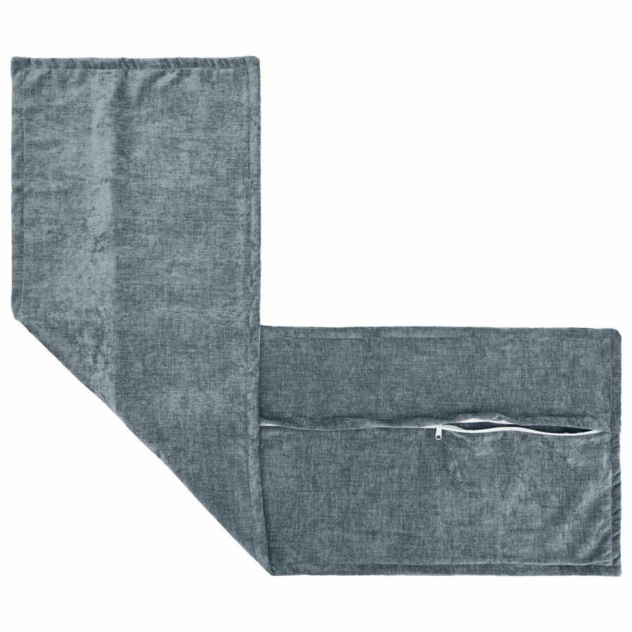 Kussensloop HOUTEN Lichtblauw 40 x 145 cm Chenille Stof