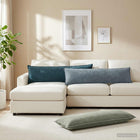 Kussensloop 40x145 cm groen chenille (2 st)