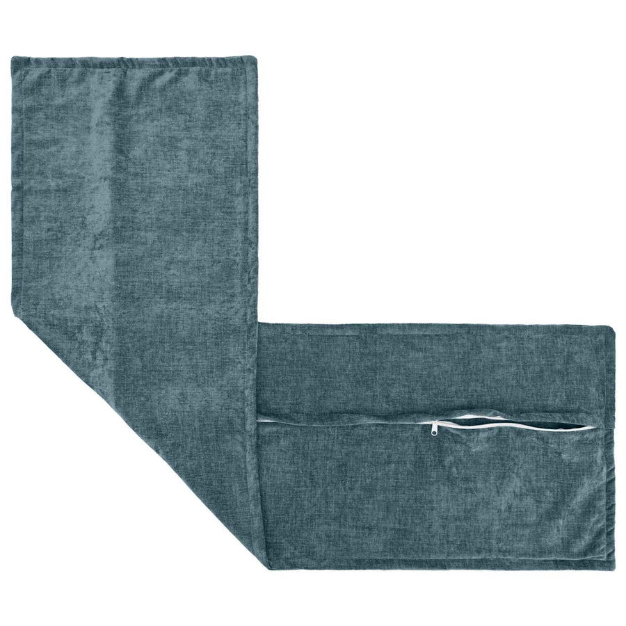 Kussensloop 2 st HOUTEN Blauw 40 x 145 cm Chenille Stof