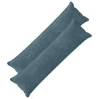 Kussensloop 2 st blauw 40x145 cm chenille