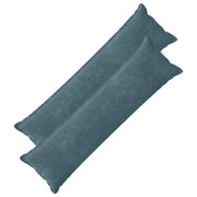 Kussensloop 2 st blauw 40x145 cm chenille