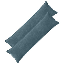 Kussensloop 2 st HOUTEN Blauw 40 x 145 cm Chenille Stof