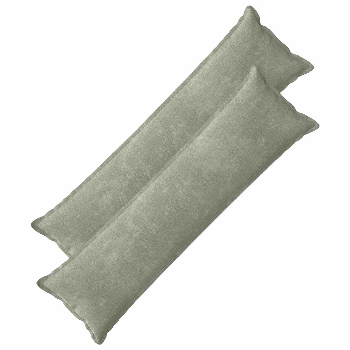 Kussensloop 2 st HOUTEN Groen 40 x 145 cm Chenille Stof