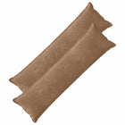 Kussensloop 2 st bruin 40 x 145 cm chenille