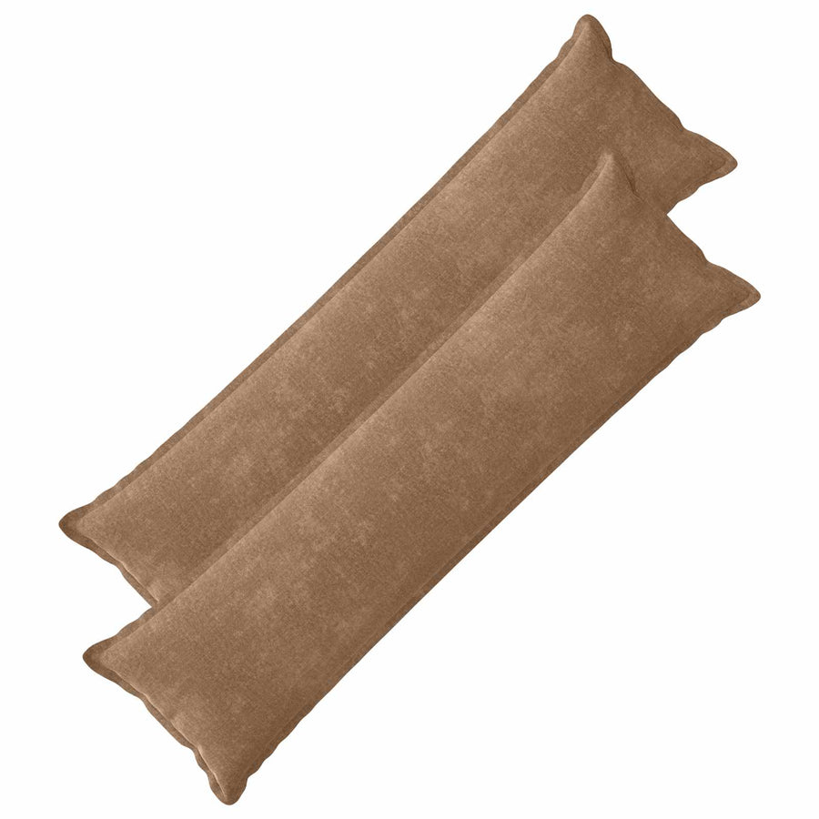 Kussensloop 2 st HOUTEN Bruin 40 x 145 cm Chenille Stof
