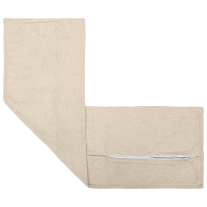 Kussensloop 2 st HOUTEN Crèmekleurig 40 x 145 cm Chenille Stof