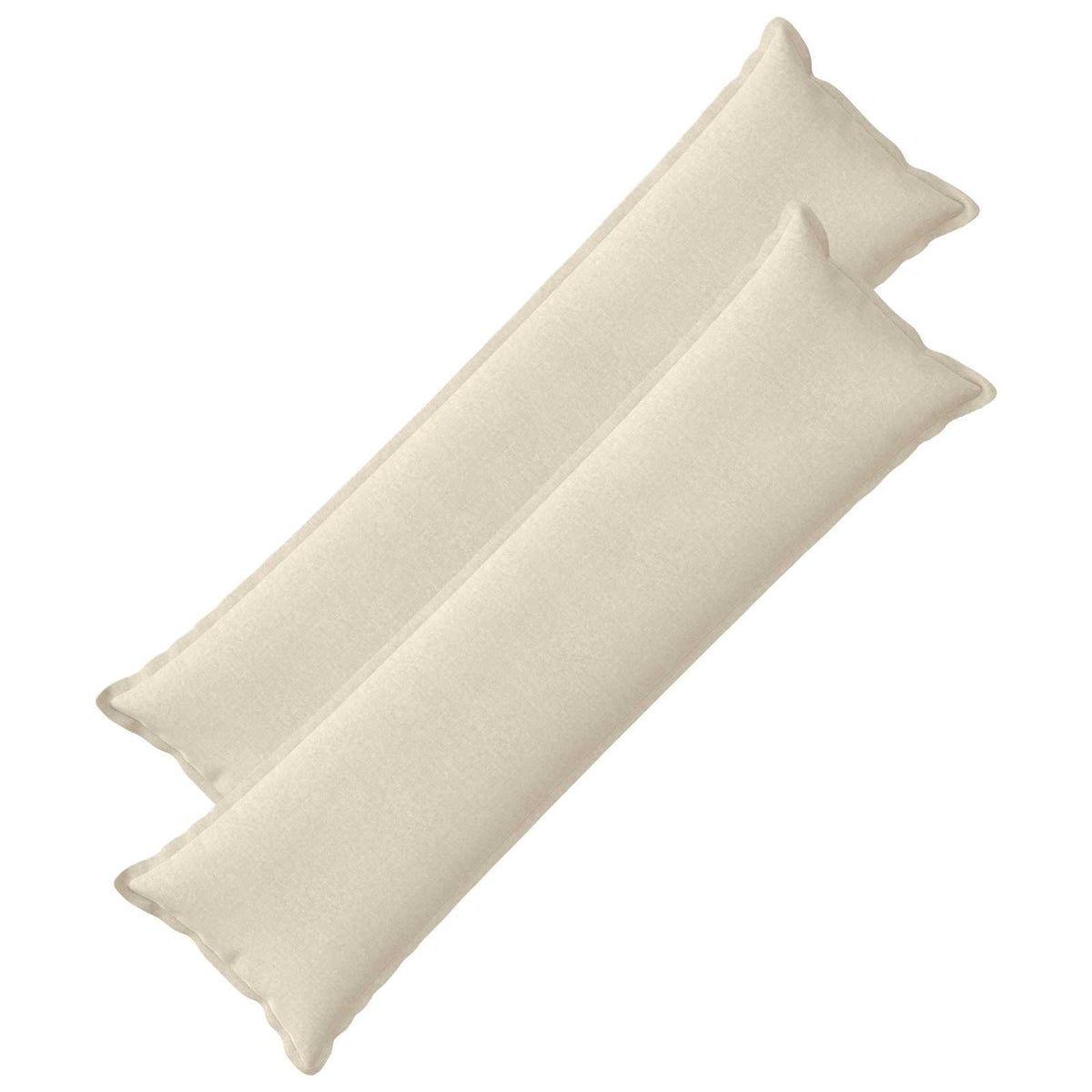 Kussensloop 2 st HOUTEN Crèmekleurig 40 x 145 cm Chenille Stof