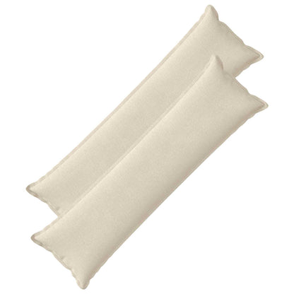 Kussensloop 2 st HOUTEN Crèmekleurig 40 x 145 cm Chenille Stof