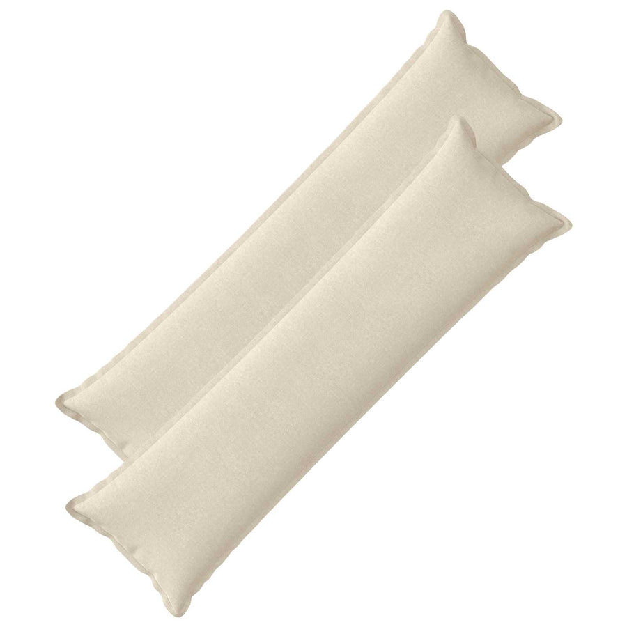 Kussensloop 2 st HOUTEN Crèmekleurig 40 x 145 cm Chenille Stof