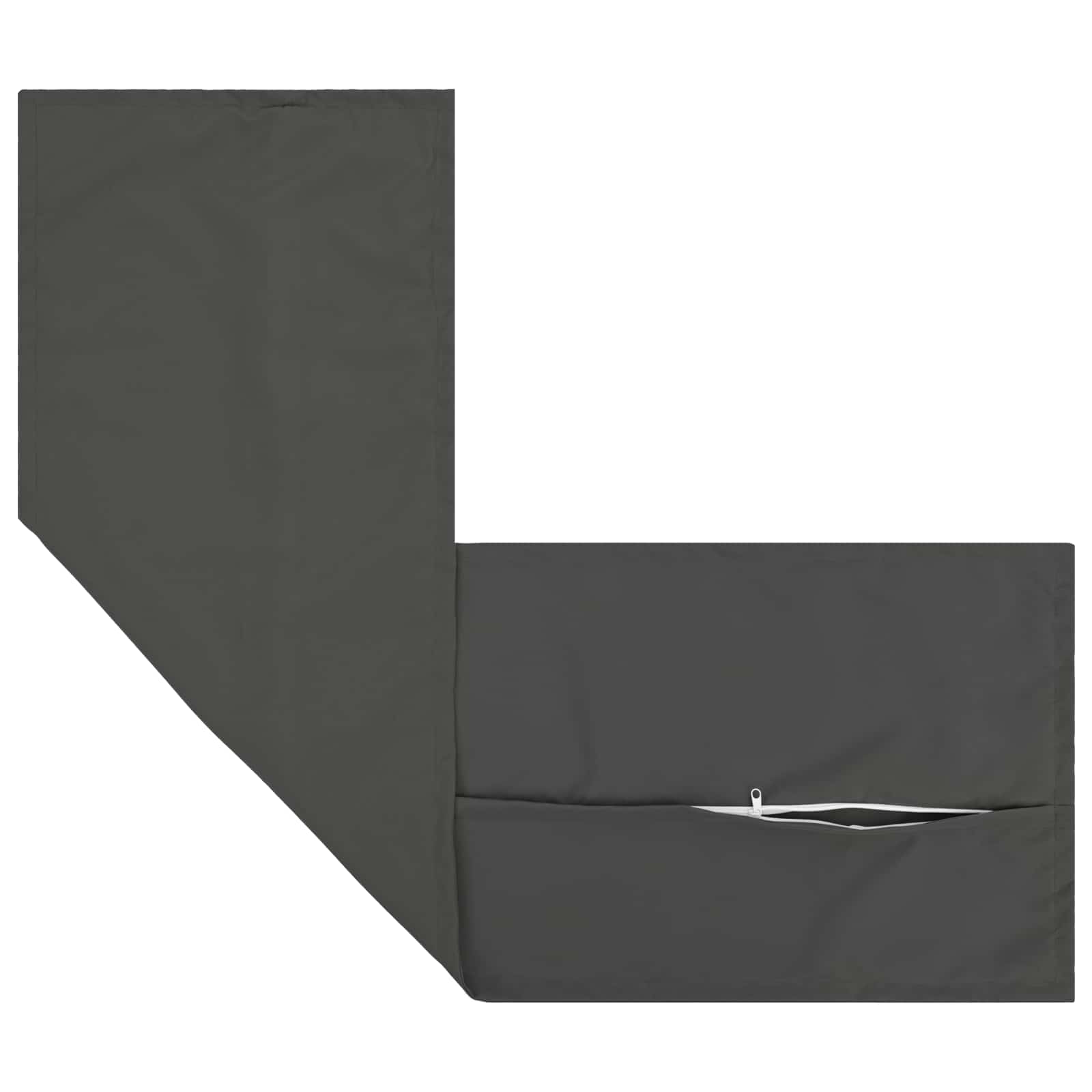 Kussensloop HOUTEN Antraciet 40 x 145 cm Polyester