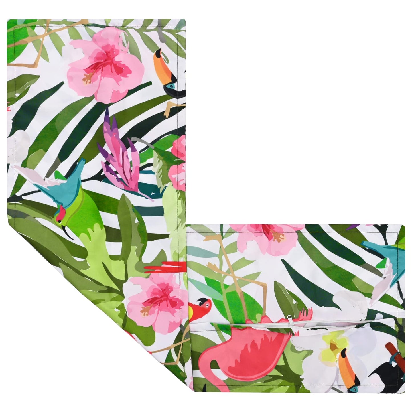 Kussensloop HOUTEN Zwart 40 x 145 cm Polyester