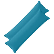Kussensloop set van 2 lichtblauw 40x145 cm polyester