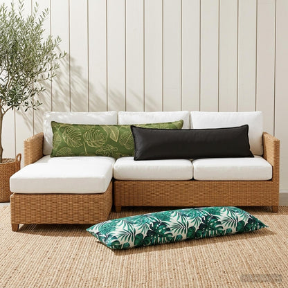 Kussensloop HOUTEN Bladontwerp 40 x 145 cm Polyester