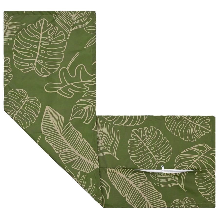 Kussensloop 2 st HOUTEN Bladontwerp 40 x 145 cm Polyester