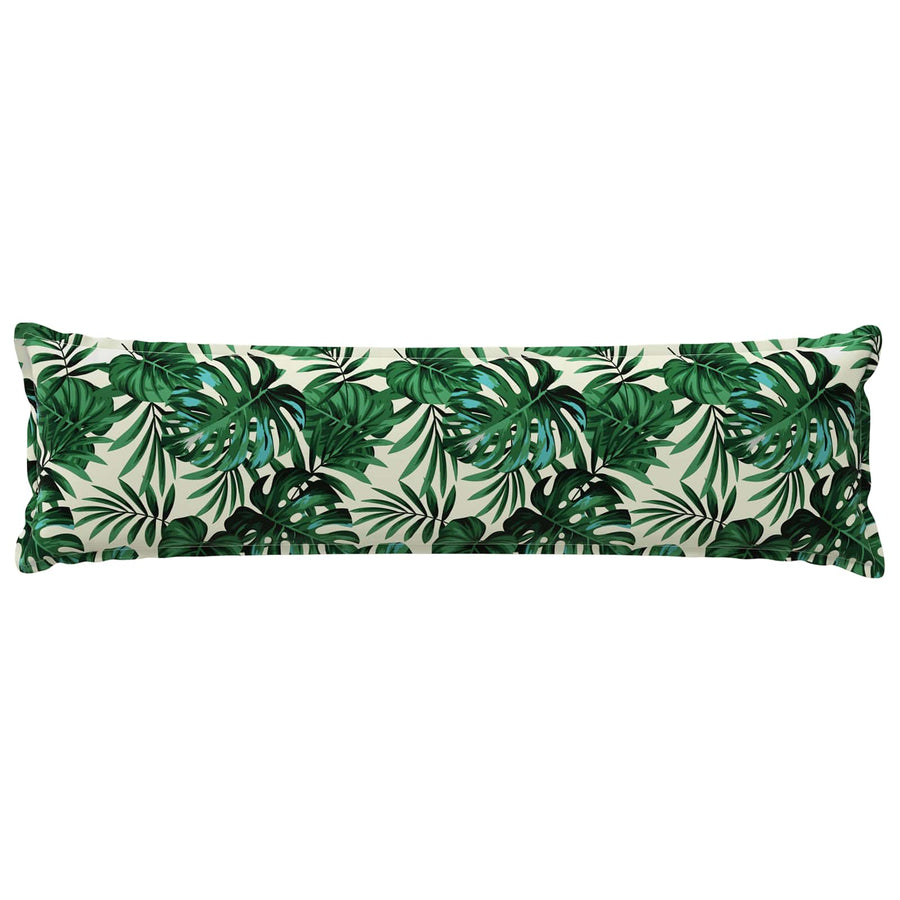 Kussensloop HOUTEN Bladpatroon 40 x 145 cm Polyester