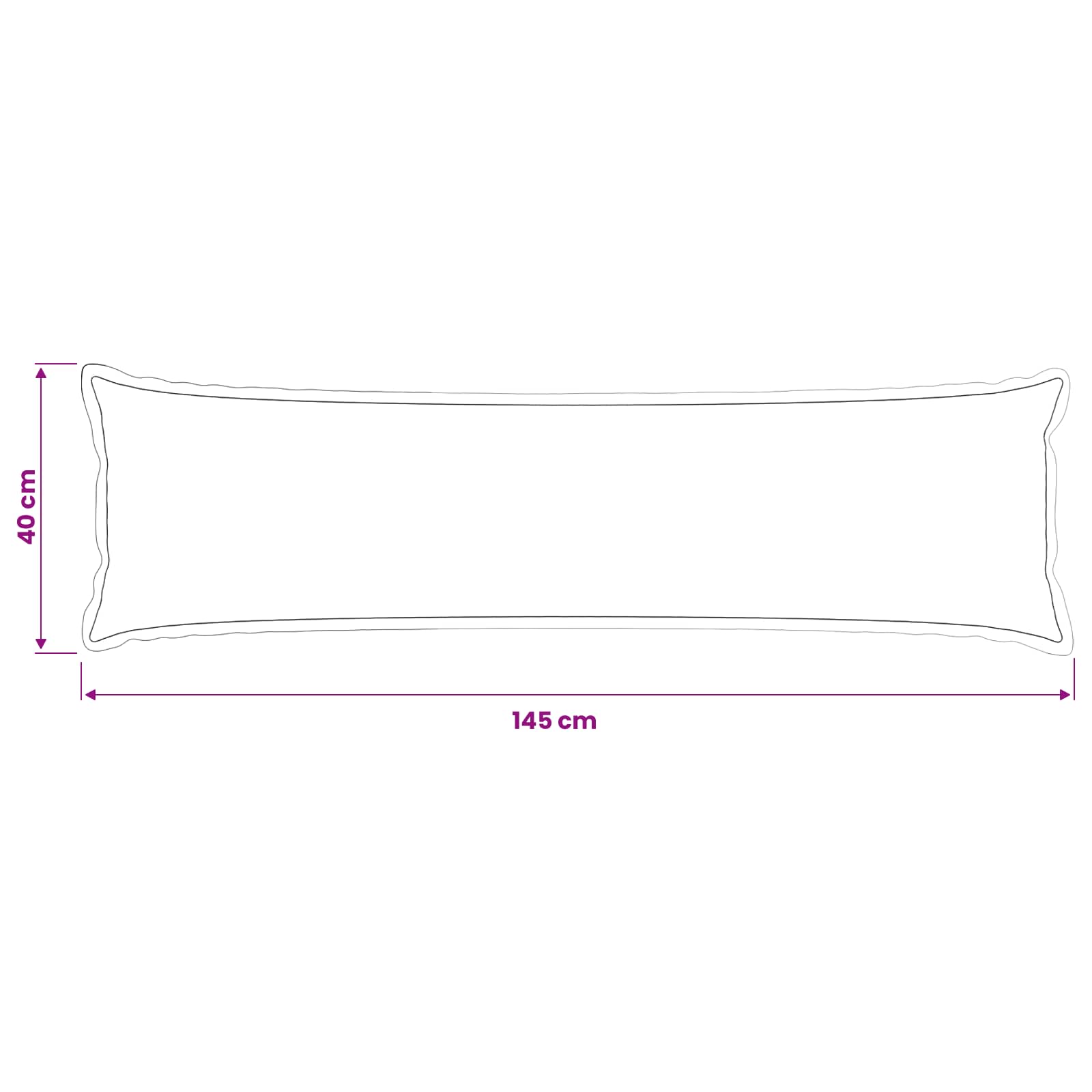Kussensloop HOUTEN Licht Bruin 40 x 145 cm Nep Konijnenbont