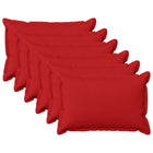 Kussensloop 6 stuks rood 40x60 cm polyester