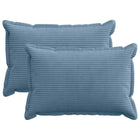 Kussensloop 40x60 cm blauw corduroy 2 st