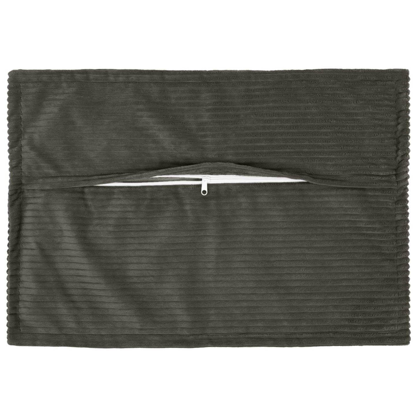 Kussensloop 6 st HOUTEN Antraciet 40 x 60 cm corduroy