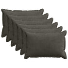 Kussensloop 40x60 cm antraciet corduroy set van 6