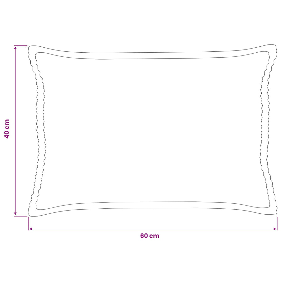 Kussensloop 6 st HOUTEN Antraciet 40 x 60 cm corduroy