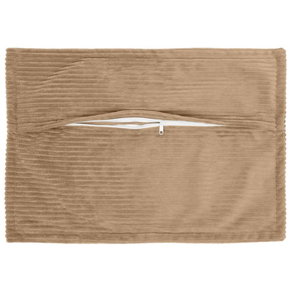 Kussensloop 2 st HOUTEN Bruin 40 x 60 cm corduroy