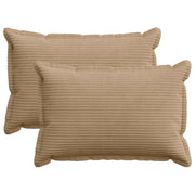 Kussensloop 2 st 40x60 cm bruin corduroy