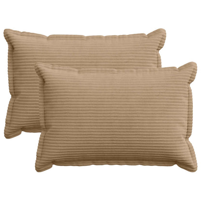 Kussensloop 2 st HOUTEN Bruin 40 x 60 cm corduroy