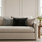 Kussensloop 6 st HOUTEN Donkergrijs 30 x 50 cm Chenille Stof