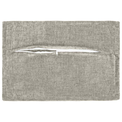 Kussensloop 2 st HOUTEN Lichtgrijs 40 x 60 cm Chenille Stof