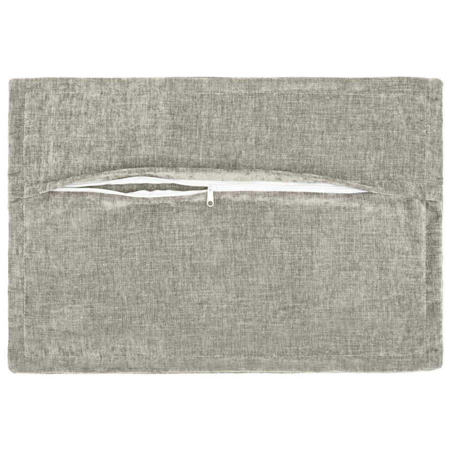 Kussensloop 6 st HOUTEN Lichtgrijs 40 x 60 cm Chenille Stof