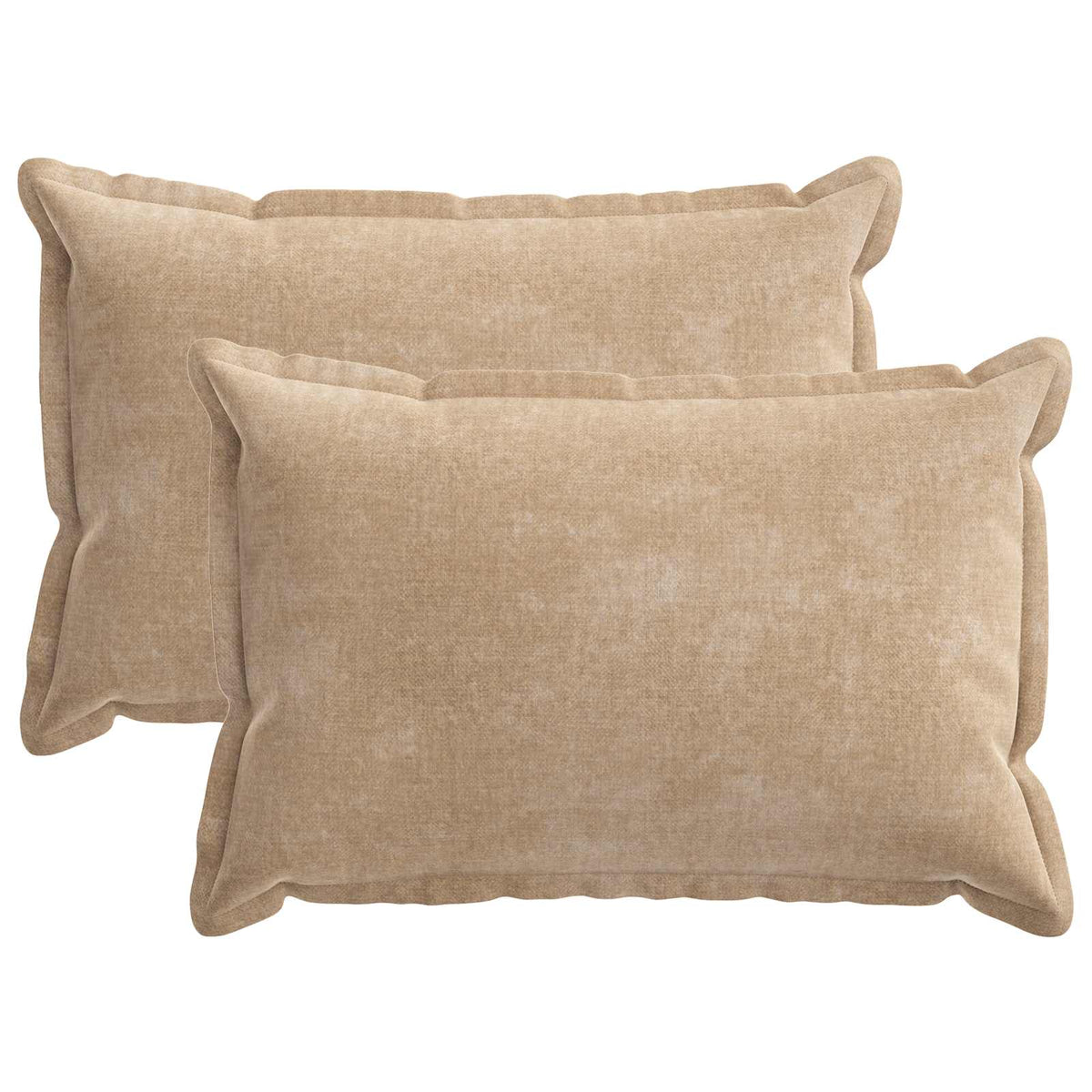Kussensloop 2 st HOUTEN Taupe 40 x 60 cm Chenille Stof