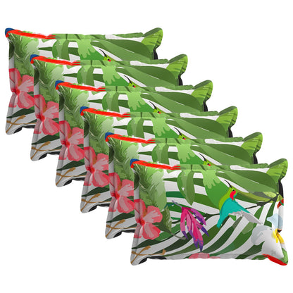 Kussensloop 6 st HOUTEN Zwart 40 x 60 cm Polyester