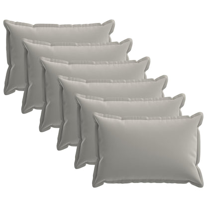Kussensloop 6 st HOUTEN Grijs 40 x 60 cm Polyester