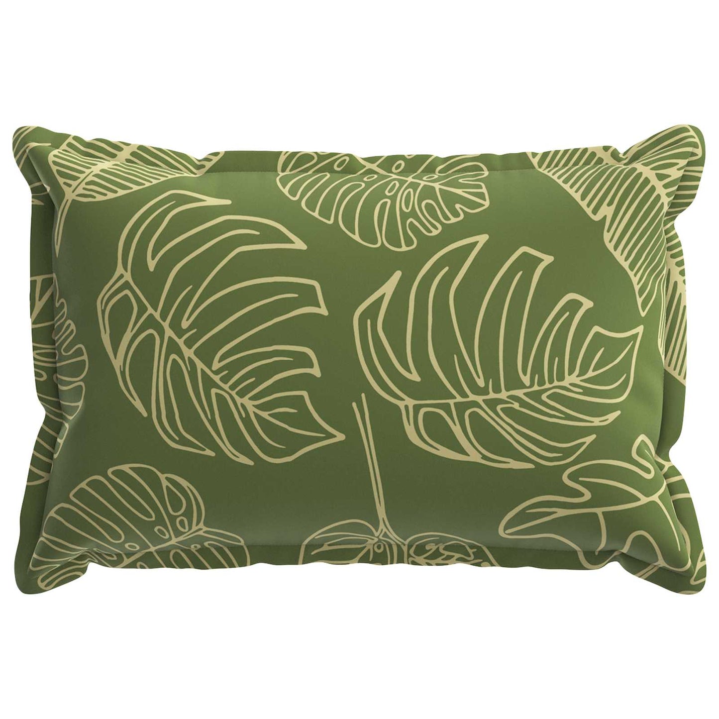 Kussensloop 2 st HOUTEN Bladontwerp 40 x 60 cm Polyester